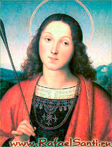 Святой Себастьян. Рафаэль. 1502-1503 гг. Академия Каррара. Бергамо, Италия.