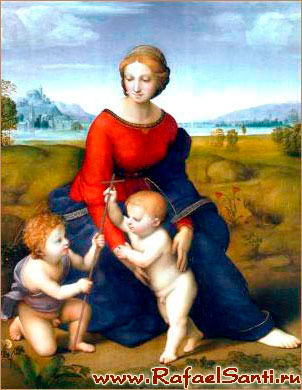 Мадонна на лугу. Рафаэль. 1506 г. Вена, Художественно-исторический музей